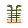 ESTIA ΘΗΚΗ ΓΙΑ ΚΟΥΤΑΛΕΣ BAMBOO ESSENTIALS ΜΕΤΑΛΛΙΚΗ 12x12x14.5cm ΛΑΔΙ