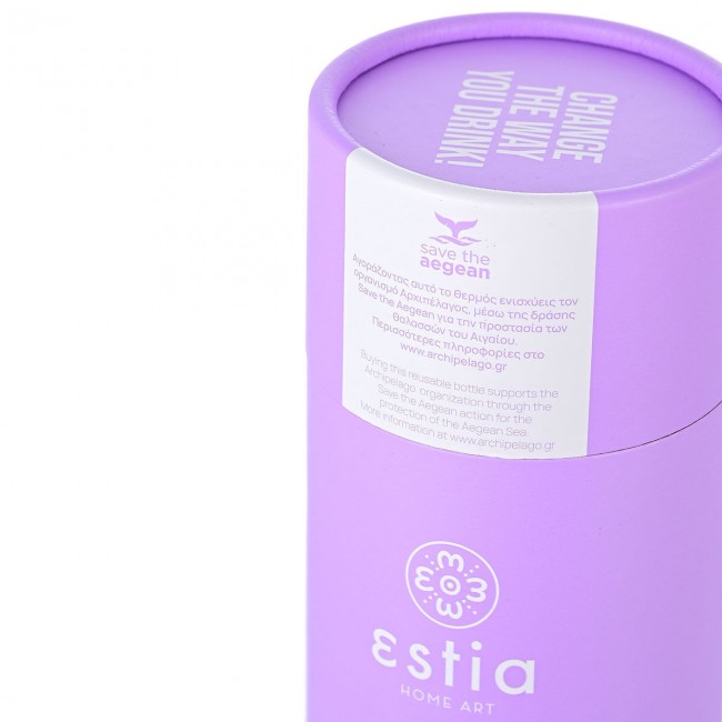 ESTIA ΘΕΡΜΟΣ TRAVEL CUP SAVE THE AEGEAN 300ml LAVENDER PURPLE ESTIA ΘΕΡΜΟΣ TRAVEL CUP SAVE THE AEGEAN 300ml LAVENDER PURPLE