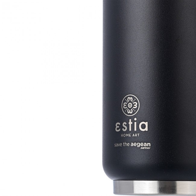 ESTIA ΘΕΡΜΟΣ TRAVEL CUP SAVE THE AEGEAN 300ml MIDNIGHT BLACK ESTIA ΘΕΡΜΟΣ TRAVEL CUP SAVE THE AEGEAN 300ml MIDNIGHT BLACK