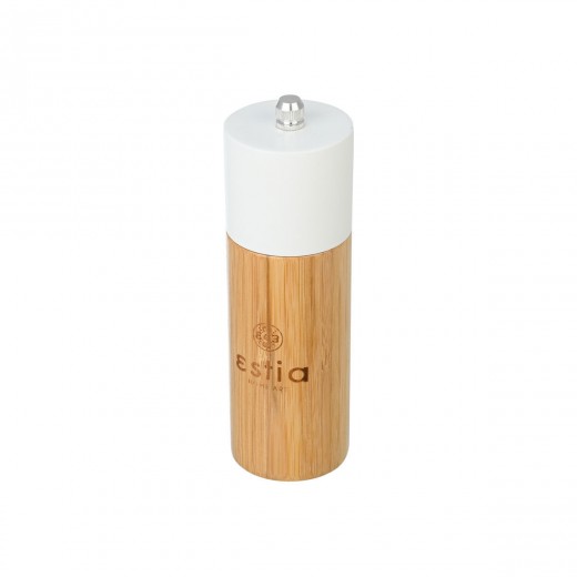 ESTIA ΜΥΛΟΣ ΓΙΑ ΑΛΑΤΙ/ΠΙΠΕΡΙ BAMBOO ESSENTIALS 5x16cm ΛΕΥΚΟΣ