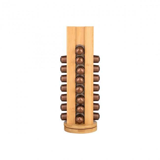 ESTIA ΒΑΣΗ ΓΙΑ ΚΑΨΟΥΛΕΣ ESPRESSO BAMBOO ESSENTIALS 36 ΘΕΣΕΩΝ ΠΕΡΙΣΤΡΕΦΟΜΕΝΗ