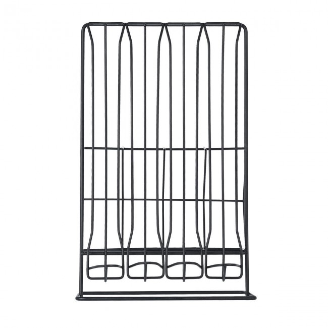 ESTIA ΒΑΣΗ ΓΙΑ ΚΑΨΟΥΛΕΣ &amp; ΣΥΣΚΕΥΑΣΙΕΣ ESPRESSO METAL BLACK ΜΕΤΑΛΛΙΚΗ ΔΙΠΛΗΣ ΟΨΕΩΣ ΜΑΥΡΗ