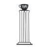 ESTIA ΒΑΣΗ ΓΙΑ ΚΑΨΟΥΛΕΣ ESPRESSO METAL BLACK ΜΕΤΑΛΛΙΚΗ 36 ΘΕΣΕΩΝ ΜΑΥΡΗ