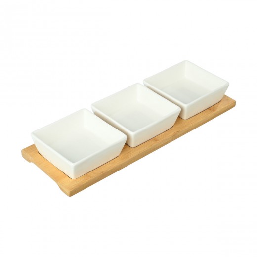 ESTIA ΜΠΟΛΑΚΙΑ BAMBOO ESSENTIALS ΜΕ ΒΑΣΗ BAMBOO ΣΕΤ 4 ΤΕΜ.