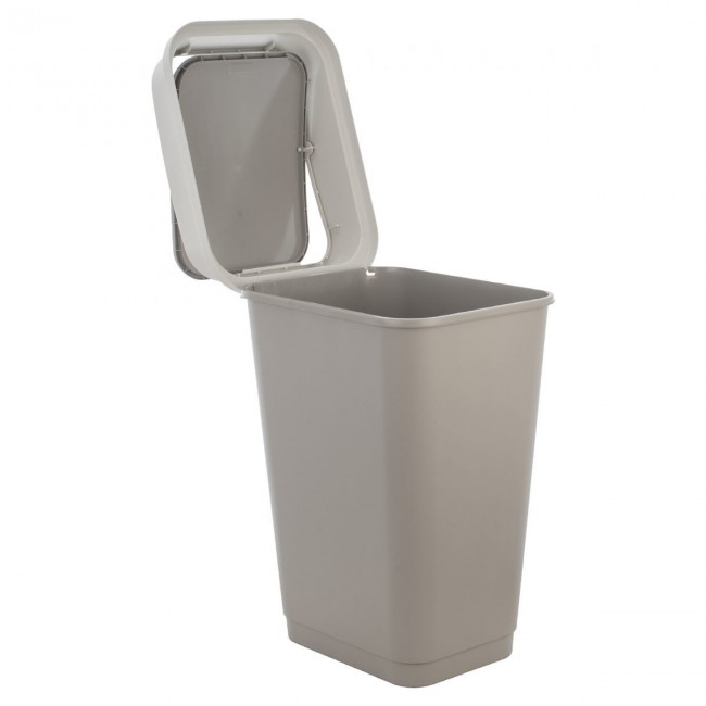 ESTIA ΚΑΔΟΣ ΑΠΟΡΡΙΜΑΤΩΝ FLIPTOP ΠΛΑΣΤΙΚΟΣ 50lt ΓΚΡΙ