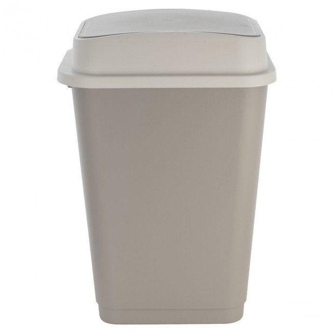 ESTIA ΚΑΔΟΣ ΑΠΟΡΡΙΜΑΤΩΝ FLIPTOP ΠΛΑΣΤΙΚΟΣ 50lt ΓΚΡΙ