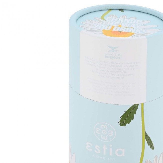 ESTIA ΘΕΡΜΟΣ TRAVEL FLASK SAVE THE AEGEAN 500ml DREAMY SKY