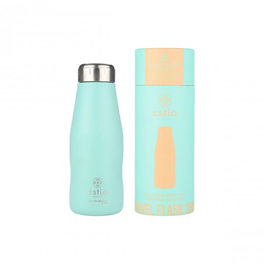 ESTIA ΘΕΡΜΟΣ TRAVEL FLASK SAVE THE AEGEAN 350ml BERMUDA GREEN