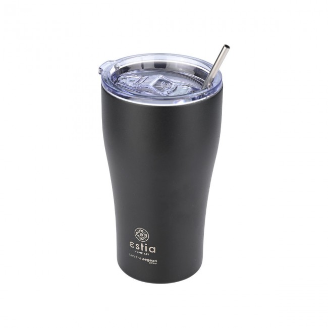 ESTIA ΘΕΡΜΟΣ COFFEE MUG SAVE THE AEGEAN 500ml MIDNIGHT BLACK ESTIA ΘΕΡΜΟΣ COFFEE MUG SAVE THE AEGEAN 500ml MIDNIGHT BLACK