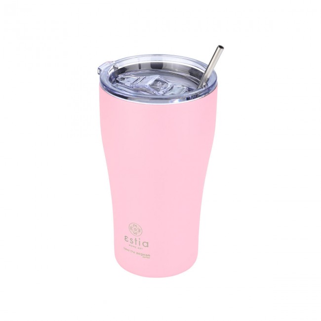 ESTIA ΘΕΡΜΟΣ COFFEE MUG SAVE THE AEGEAN 500ml BLOSSOM ROSE ESTIA ΘΕΡΜΟΣ COFFEE MUG SAVE THE AEGEAN 500ml BLOSSOM ROSE