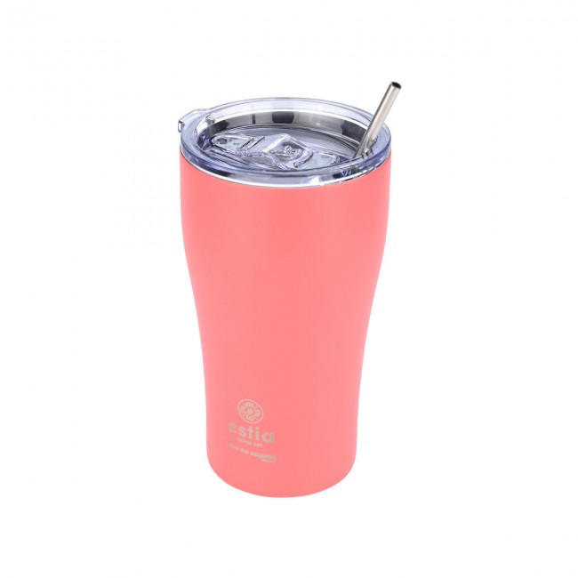 ESTIA ΘΕΡΜΟΣ COFFEE MUG SAVE THE AEGEAN 500ml FUSION CORAL ESTIA ΘΕΡΜΟΣ COFFEE MUG SAVE THE AEGEAN 500ml FUSION CORAL