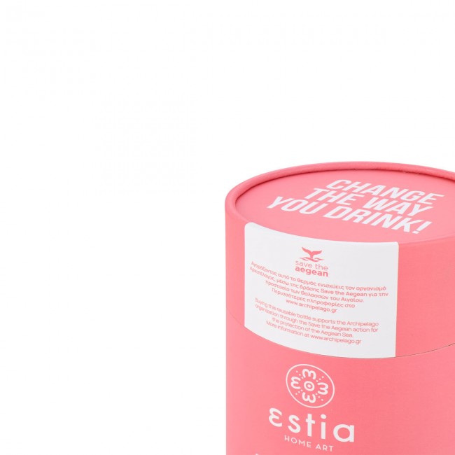 ESTIA ΘΕΡΜΟΣ COFFEE MUG SAVE THE AEGEAN 500ml FUSION CORAL ESTIA ΘΕΡΜΟΣ COFFEE MUG SAVE THE AEGEAN 500ml FUSION CORAL