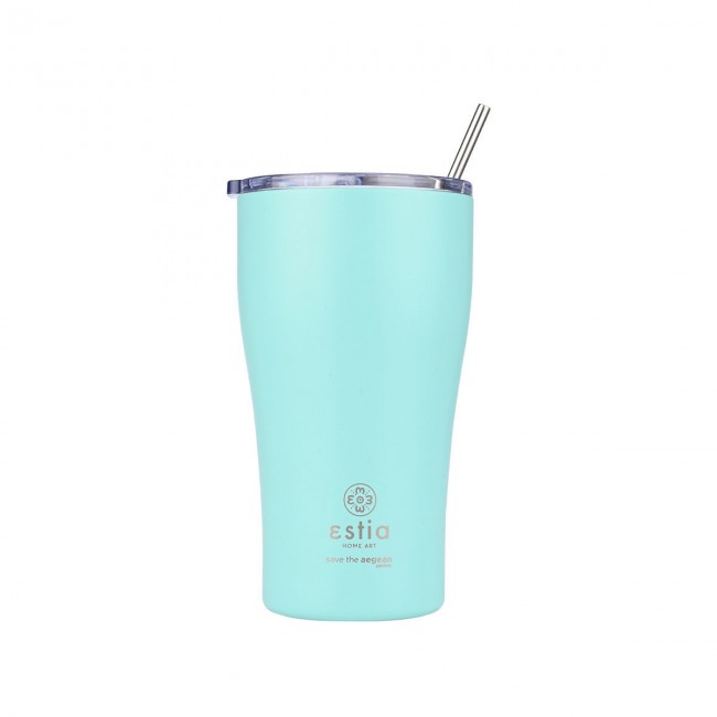 ESTIA ΘΕΡΜΟΣ COFFEE MUG SAVE THE AEGEAN 500ml BERMUDA GREEN ESTIA ΘΕΡΜΟΣ COFFEE MUG SAVE THE AEGEAN 500ml BERMUDA GREEN