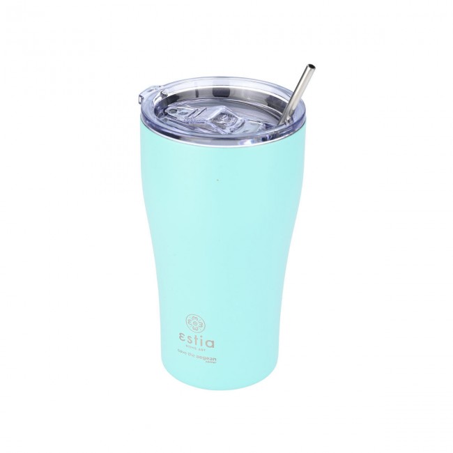 ESTIA ΘΕΡΜΟΣ COFFEE MUG SAVE THE AEGEAN 500ml BERMUDA GREEN ESTIA ΘΕΡΜΟΣ COFFEE MUG SAVE THE AEGEAN 500ml BERMUDA GREEN