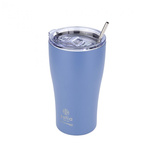 ESTIA ΘΕΡΜΟΣ COFFEE MUG SAVE THE AEGEAN 500ml DENIM BLUE ESTIA ΘΕΡΜΟΣ COFFEE MUG SAVE THE AEGEAN 500ml DENIM BLUE
