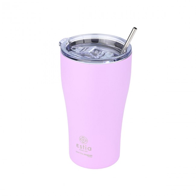 ESTIA ΘΕΡΜΟΣ COFFEE MUG SAVE THE AEGEAN 500ml LAVENDER PURPLE ESTIA ΘΕΡΜΟΣ COFFEE MUG SAVE THE AEGEAN 500ml LAVENDER PURPLE