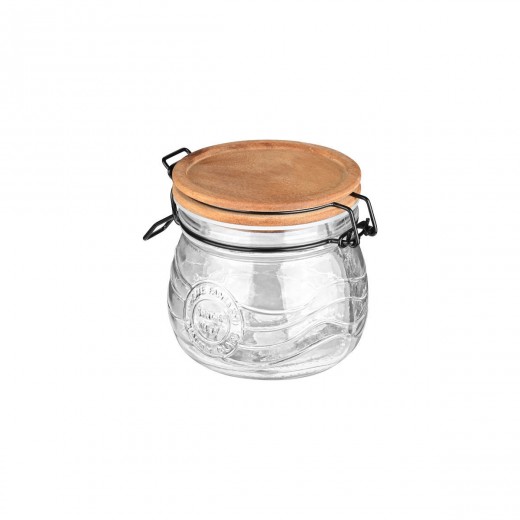ESTIA ΔΟΧΕΙΟ ΑΠΟΘΗΚΕΥΣΗΣ ALLURE ΓΥΑΛΙΝΟ 500ml ΜΕ ΚΛΙΠ ΚΑΠΑΚΙ