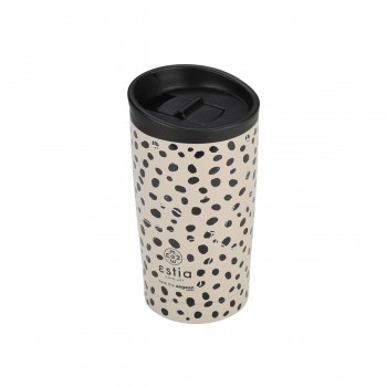 ESTIA ΘΕΡΜΟΣ TRAVEL MUG SAVE THE AEGEAN 350ml LEOPARD TAUPE