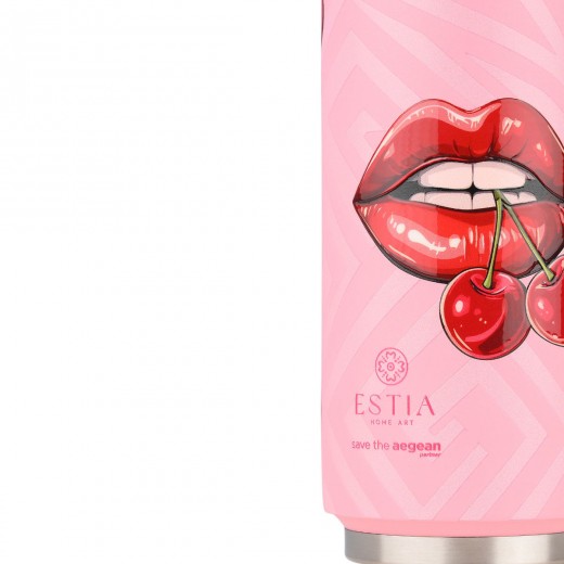 ESTIA ΘΕΡΜΟΣ TRAVEL CUP SAVE THE AEGEAN 500ml BLUSH POP