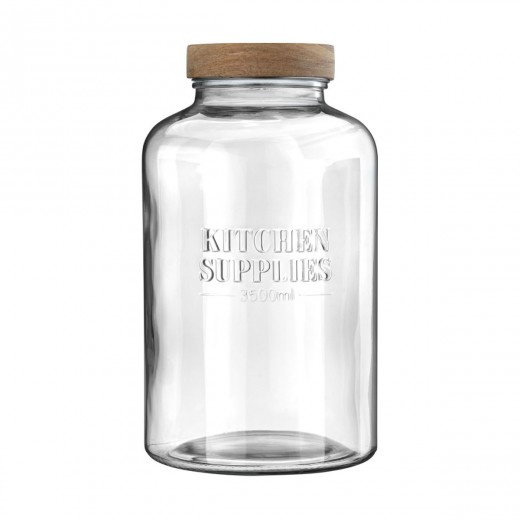 ESTIA ΔΟΧΕΙΟ ΑΠΟΘΗΚΕΥΣΗΣ ALLURE ΓΥΑΛΙΝΟ 3500ml 15x15x26cm