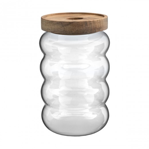 ESTIA ΔΟΧΕΙΟ ΑΠΟΘΗΚΕΥΣΗΣ ALLURE ΓΥΑΛΙΝΟ 700ml 9.5x9.5x15.8cm