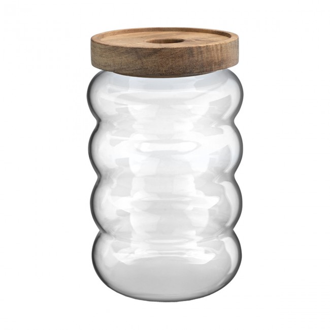 ESTIA ΔΟΧΕΙΟ ΑΠΟΘΗΚΕΥΣΗΣ ALLURE ΓΥΑΛΙΝΟ 700ml 9.5x9.5x15.8cm