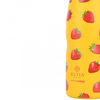 ESTIA ΘΕΡΜΟΣ TRAVEL FLASK SAVE THE AEGEAN 500ml BERRY BRIGHT