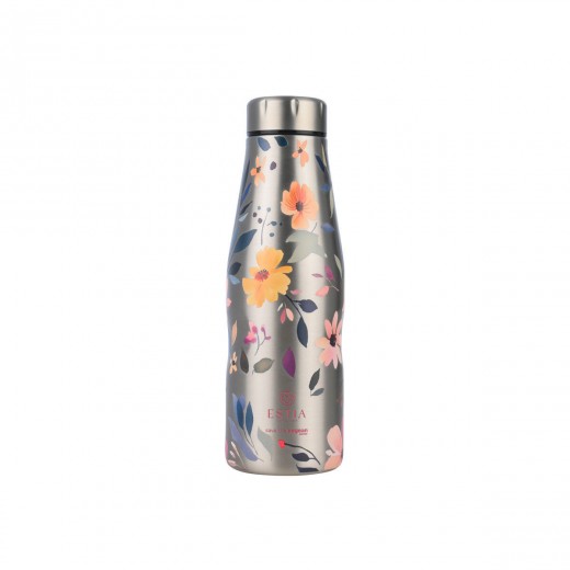 ESTIA ΘΕΡΜΟΣ TRAVEL FLASK SAVE THE AEGEAN 500ml SILVER BOTANIC
