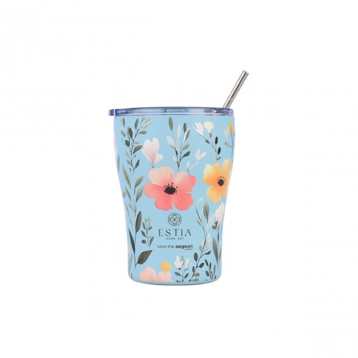 ESTIA ΘΕΡΜΟΣ COFFEE MUG SAVE THE AEGEAN 350ml SKY GARDEN