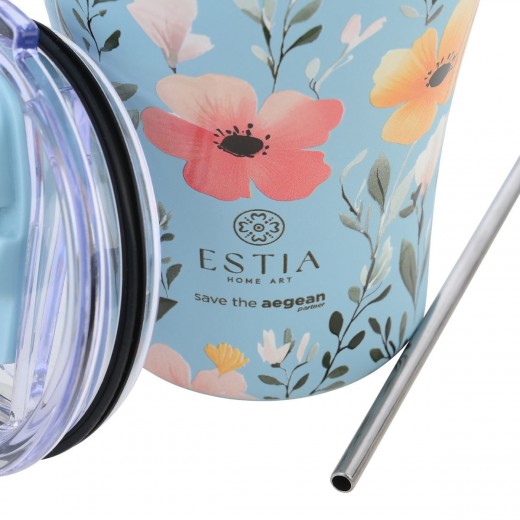 ESTIA ΘΕΡΜΟΣ COFFEE MUG SAVE THE AEGEAN 350ml SKY GARDEN