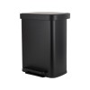 ESTIA ΚΑΔΟΣ ΑΠΟΡΡΙΜΑΤΩΝ FLATOP SOFT CLOSE 50lt ΜΑΤ ΜΑΥΡΟΣ