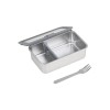 ESTIA ΦΑΓΗΤΟΔΟΧΕΙΟ CLICK&amp;SEAL ΓΥΑΛΙΝΟ 1050ml 21.6x16.5x7.4cm ΜΕ ΚΑΠΑΚΙ ΠΛΑΣΤΙΚΟ IVORY