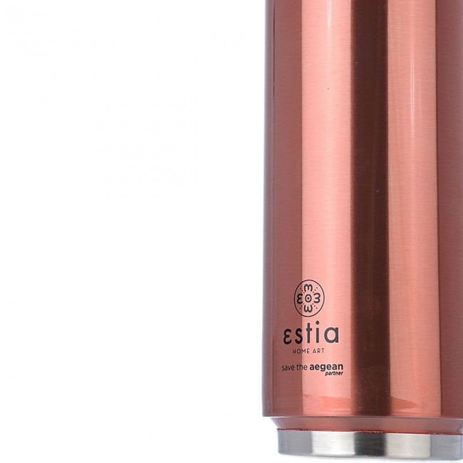 ESTIA ΘΕΡΜΟΣ TRAVEL CUP SAVE THE AEGEAN 500ml ROSE GOLD