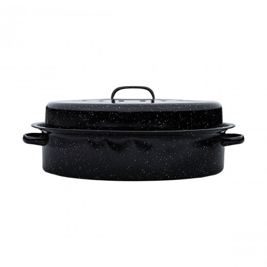 ESTIA ΓΑΣΤΡΑ ENAMEL ΕΜΑΓΙΕ 46x32x18cm 7.8lt ΜΕ ΣΧΑΡΑ
