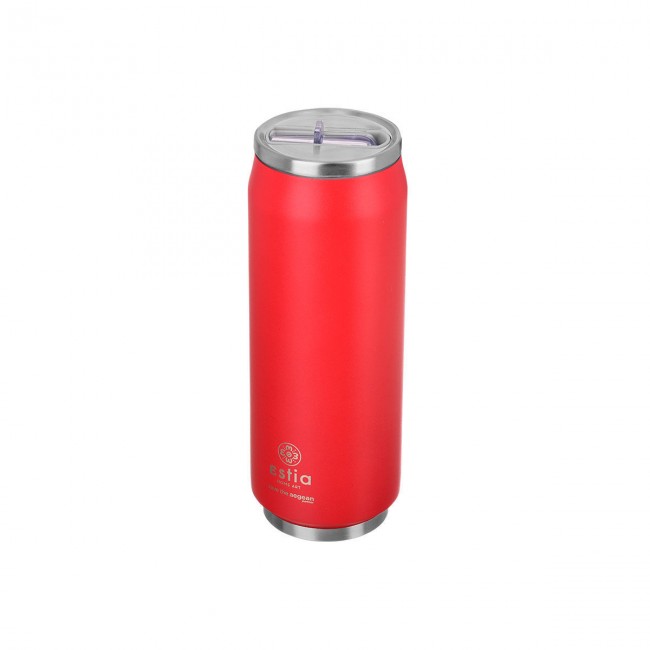 ESTIA ΘΕΡΜΟΣ TRAVEL CUP SAVE THE AEGEAN 500ml SCARLET RED