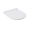 ESTIA ΚΑΠΑΚΙ ΛΕΚΑΝΗΣ SOFT CLOSE D SHAPE DUROPLAST ΜΕ ΑΝΟΞΕΙΔΩΤΟΥΣ ΡΥΘΜΙΖΟΜΕΝΟΥΣ ΜΕΝΤΕΣΕΔΕΣ