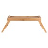 ESTIA ΔΙΣΚΟΣ ΣΕΡΒΙΡΙΣΜΑΤΟΣ BAMBOO ESSENTIALS 50x30x21cm ΜΕ ΑΝΑΔΙΠΛΟΥΜΕΝΑ ΠΟΔΙΑ