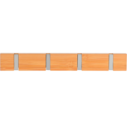 ESTIA ΚΡΕΜΑΣΤΡΑ ΤΟΙΧΟΥ ΞΥΛΙΝΗ 40x5.5x1.8cm 4 ΘΕΣΕΩΝ ΜΕ ΑΝΑΔΙΠΛΟΥΜΕΝΟΥΣ ΓΑΝΤΖΟΥΣ