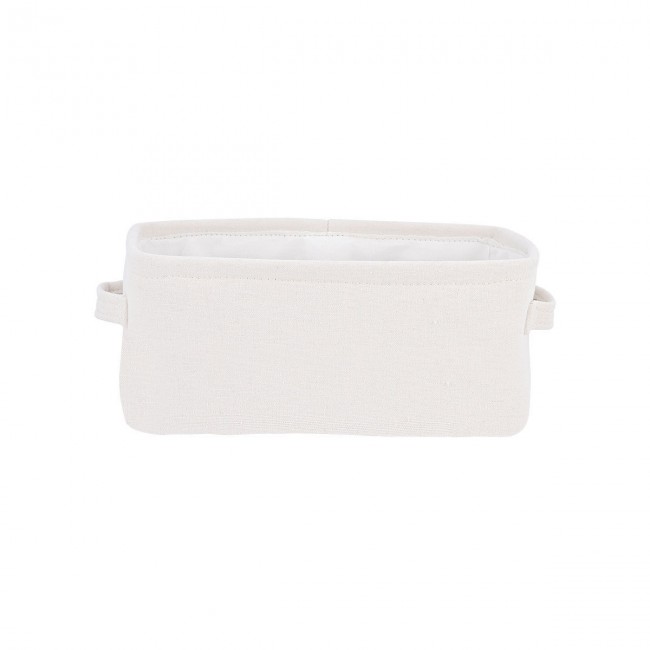 ESTIA ΚΟΥΤΙ ΑΠΟΘΗΚΕΥΣΗΣ &amp; ΟΡΓΑΝΩΣΗΣ IVORY 36x28x12.5cm ME ΧΕΡΟΥΛΙΑ