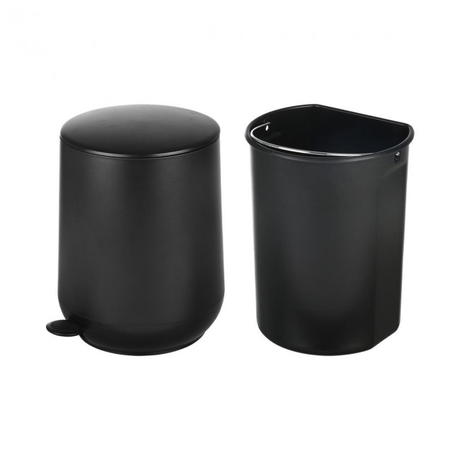 ESTIA ΧΑΡΤΟΔΟΧΕΙΟ ΜΠΑΝΙΟΥ FJORD SOFT CLOSE 5lt BLACK