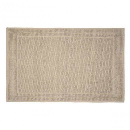 ESTIA ΤΑΠΕΤΟ ΜΠΑΝΙΟΥ FJORD 100% ΒΑΜΒΑΚΕΡΟ 50x80cm DESERT