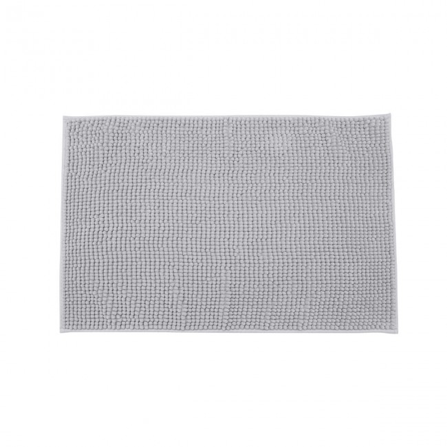 ESTIA ΤΑΠΕΤΟ ΜΠΑΝΙΟΥ BEADS 80x50cm ΠΟΛΥΕΣΤΕΡΑ ΓΚΡΙ ΑΝΟΙΧΤΟ