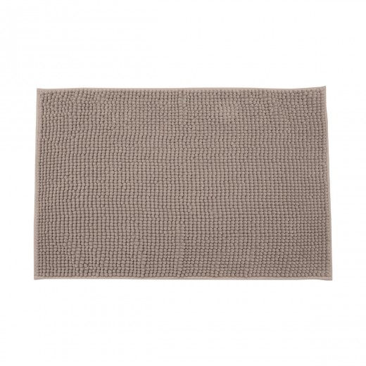 ESTIA ΤΑΠΕΤΟ ΜΠΑΝΙΟΥ BEADS 80x50cm ΠΟΛΥΕΣΤΕΡΑ ΚΑΦΕ