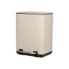 ESTIA ΧΑΡΤΟΔΟΧΕΙΟ ΜΠΑΝΙΟΥ CUBIC SOFT CLOSE 6lt TAUPE