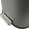 ESTIA ΧΑΡΤΟΔΟΧΕΙΟ ΜΠΑΝΙΟΥ OVOID SOFT CLOSE 6lt ΓΚΡΙ