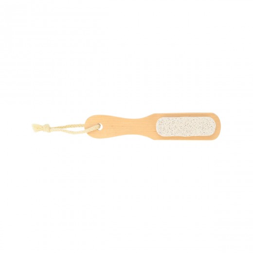 ESTIA ΒΟΥΡΤΣΑ ΠΟΔΙΩΝ ELIXIR BAMBOO ΜΕ ΕΛΑΦΡΟΠΕΤΡΑ 18x3.5x4cm