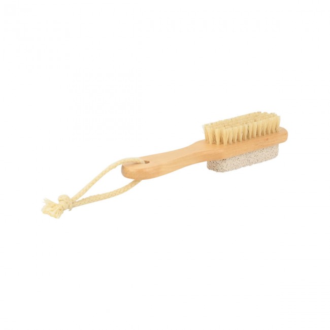 ESTIA ΒΟΥΡΤΣΑ ΠΟΔΙΩΝ ELIXIR BAMBOO ΜΕ ΕΛΑΦΡΟΠΕΤΡΑ 18x3.5x4cm