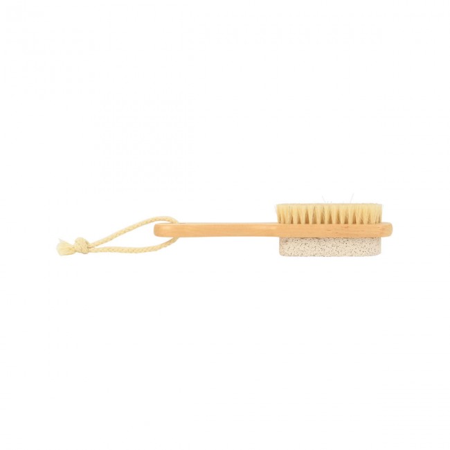 ESTIA ΒΟΥΡΤΣΑ ΠΟΔΙΩΝ ELIXIR BAMBOO ΜΕ ΕΛΑΦΡΟΠΕΤΡΑ 18x3.5x4cm
