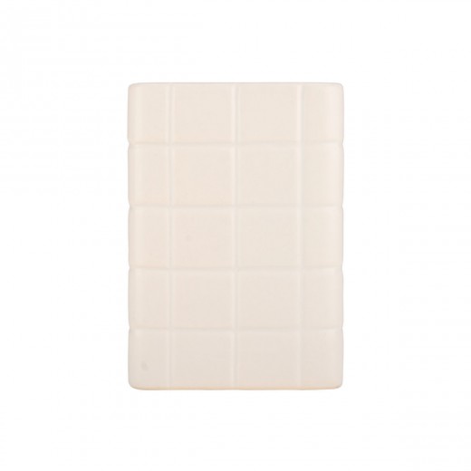 ESTIA ΠΟΤΗΡΑΚΙ ΜΠΑΝΙΟΥ TILES ΚΕΡΑΜΙΚΟ 7.5x7.5x11cm ΛΕΥΚΟ