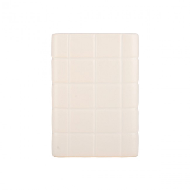 ESTIA ΠΟΤΗΡΑΚΙ ΜΠΑΝΙΟΥ TILES ΚΕΡΑΜΙΚΟ 7.5x7.5x11cm ΛΕΥΚΟ
